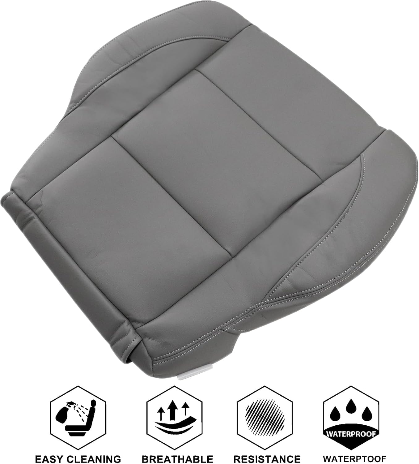 Funda asiento repuesto piel microfibra gris Nissan Titan