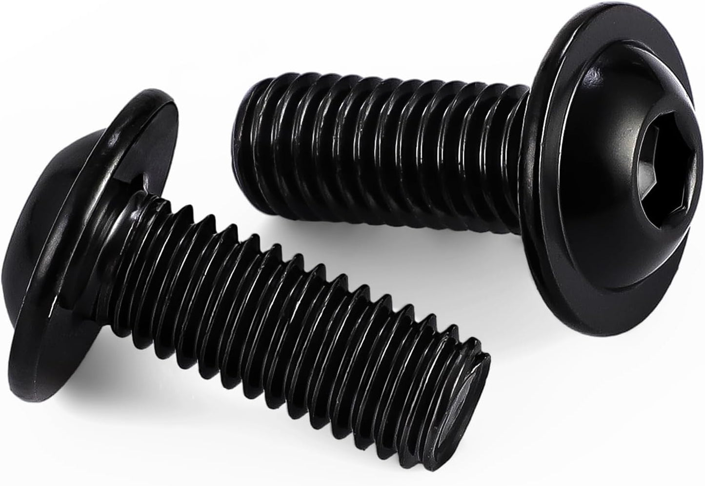 Tornillos botón bridas Allen acero inox 18-8 negro 50 pzas