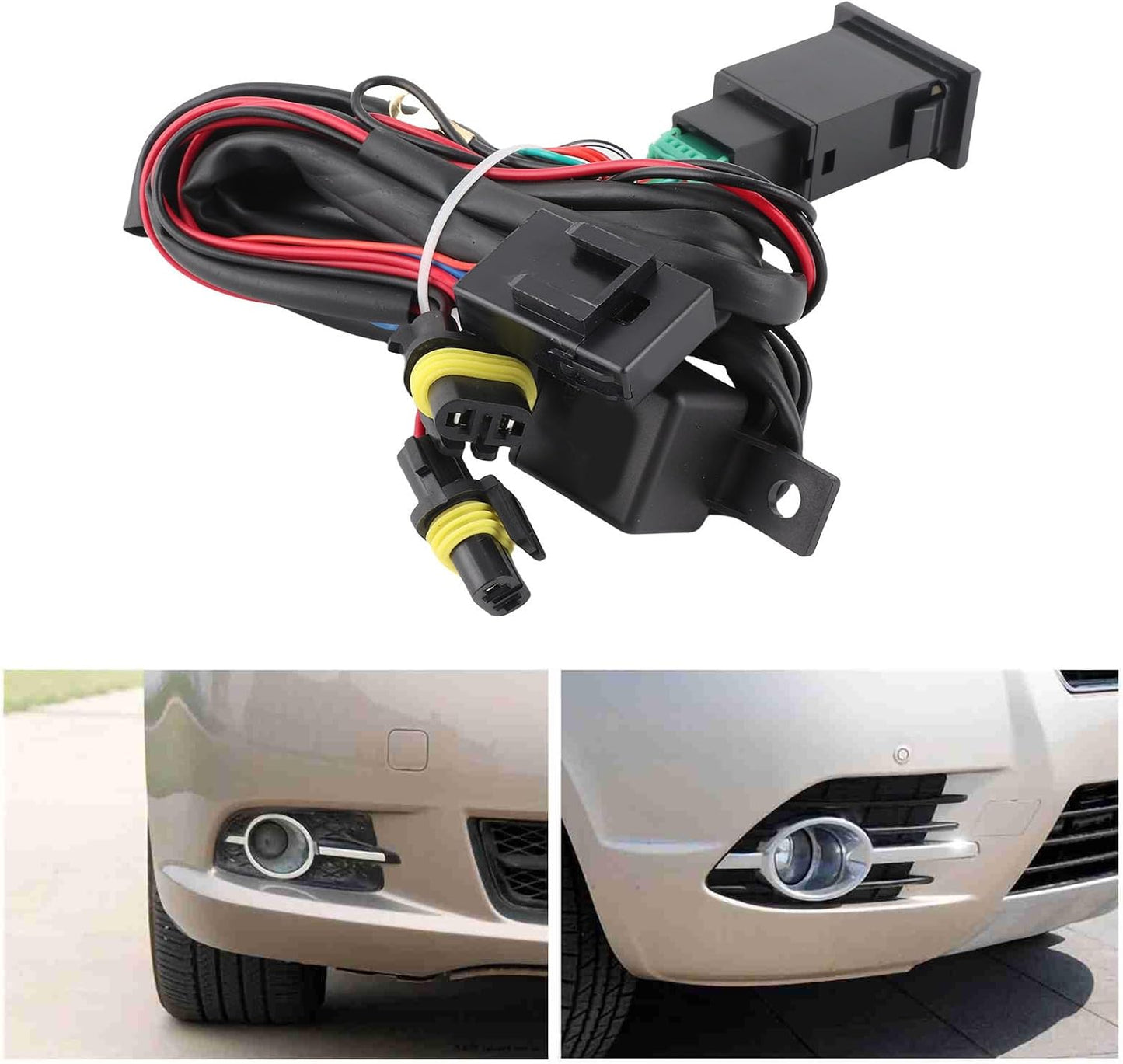 Kit arnés luz antiniebla coche 12 V interruptor relé