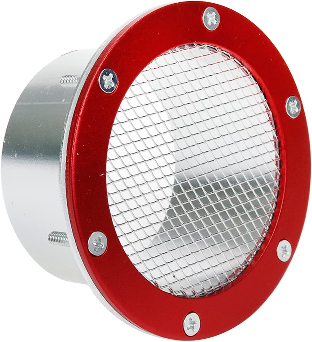 Rejilla malla parachoques 3" auto carreras rojo