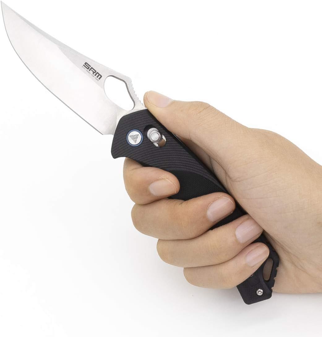 Cuchillo plegable D2 acero mango G10 para supervivencia EDC