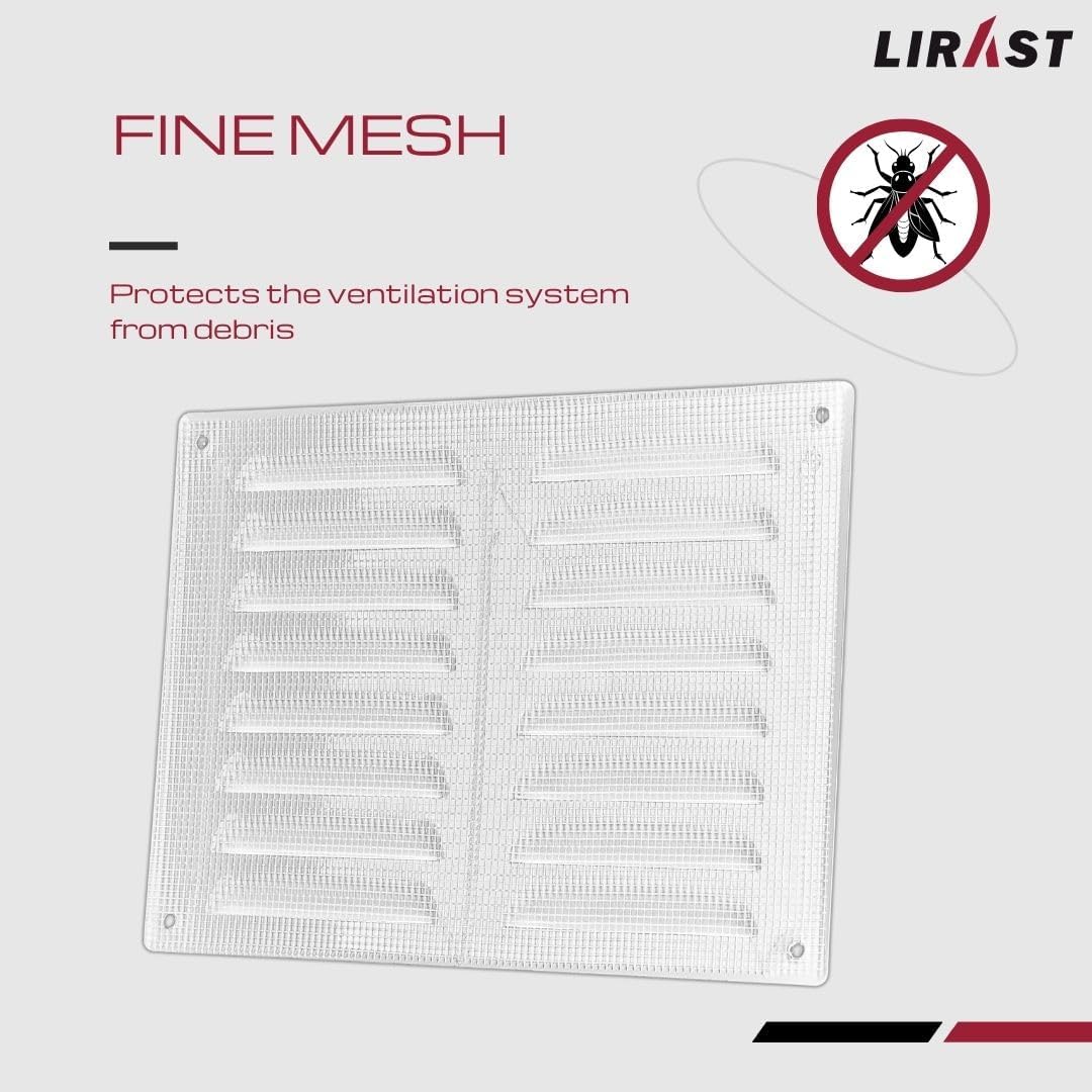 Cubierta ventilación 8x6pulg malla rejilla aire HVAC metal