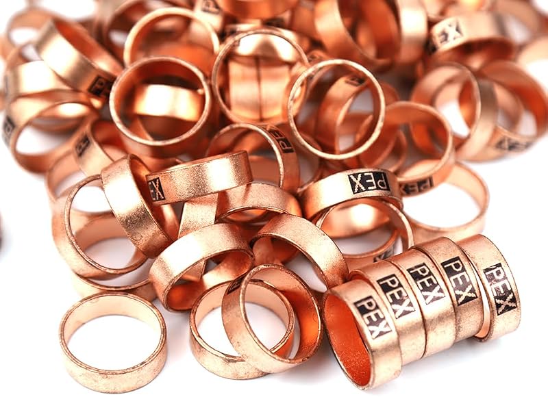 Anillos crimpado PEX cobre 3/4" 100 pzas