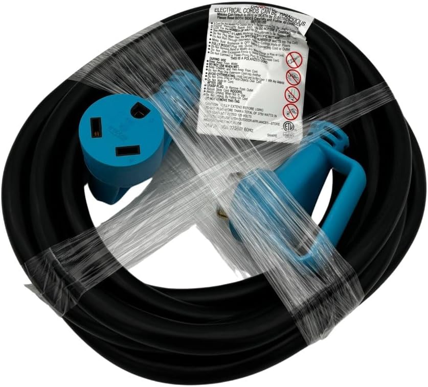 Cable extensión RV/EV 15ft 30A TT-30P a TT-30R