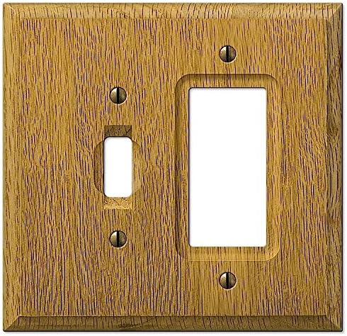 Placa pared madera roble claro palanca simple