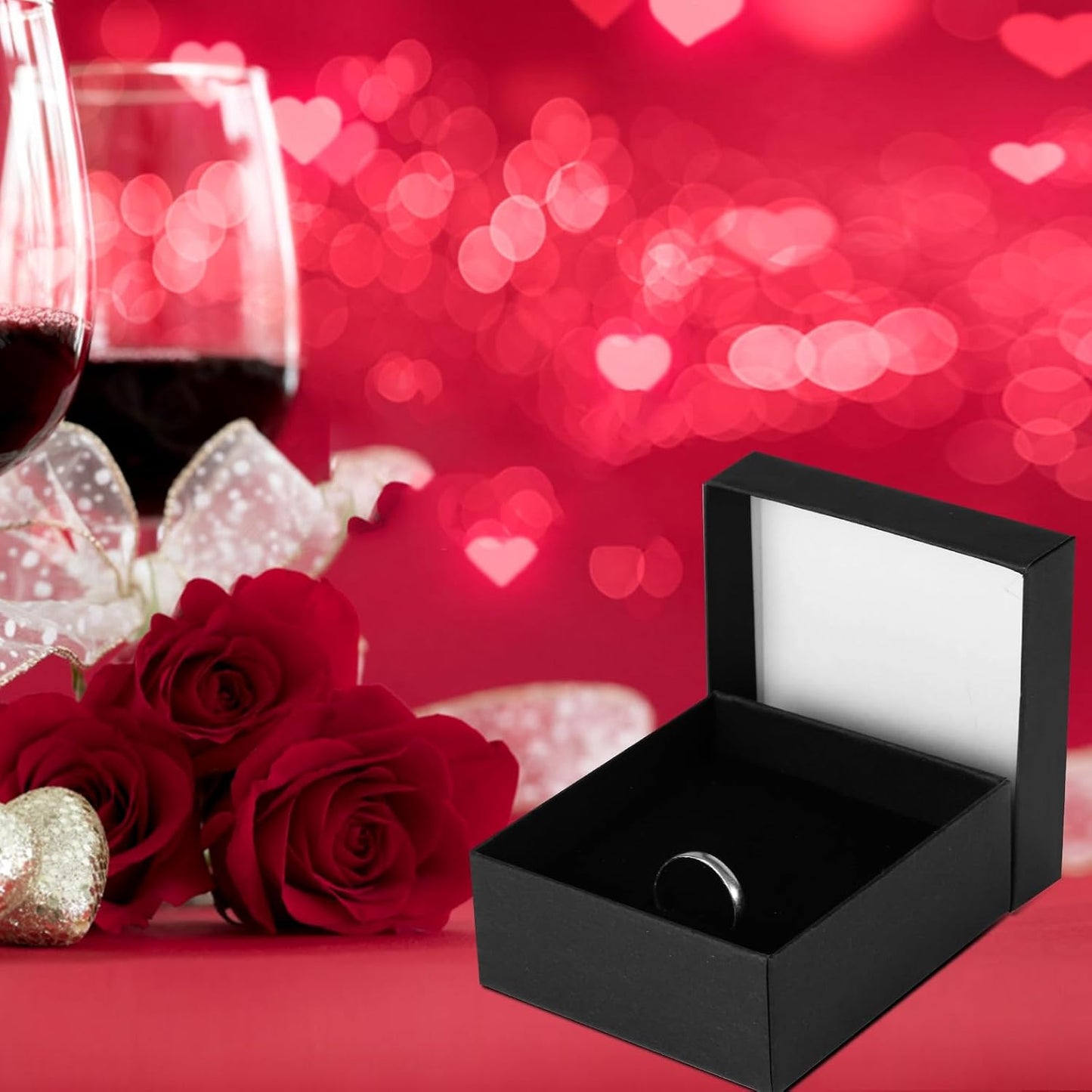 24 Cajas Regalo Joyas Almacenamiento Negro