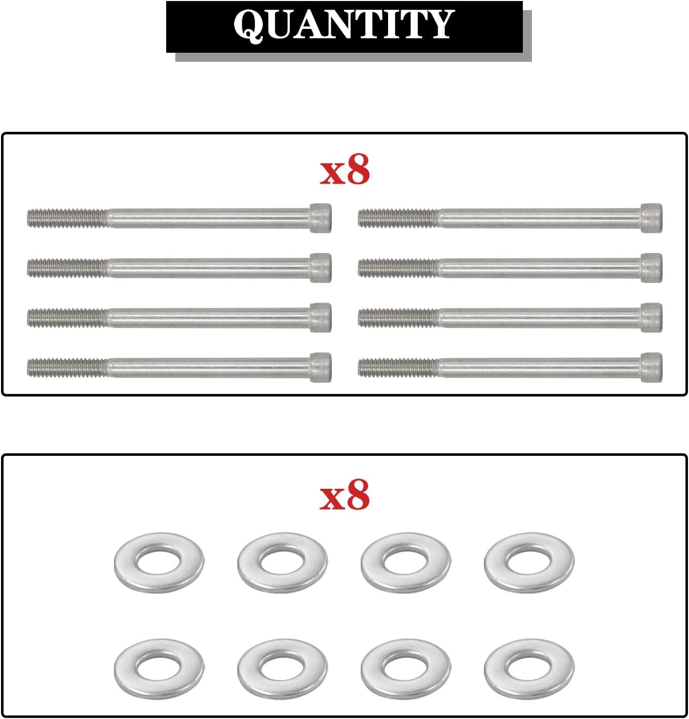 Kit pernos válvula acero inox comp Chevy L5.0