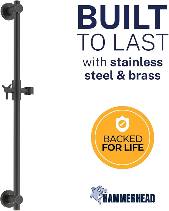 Barra deslizante ducha metal 27.5" ajustable
