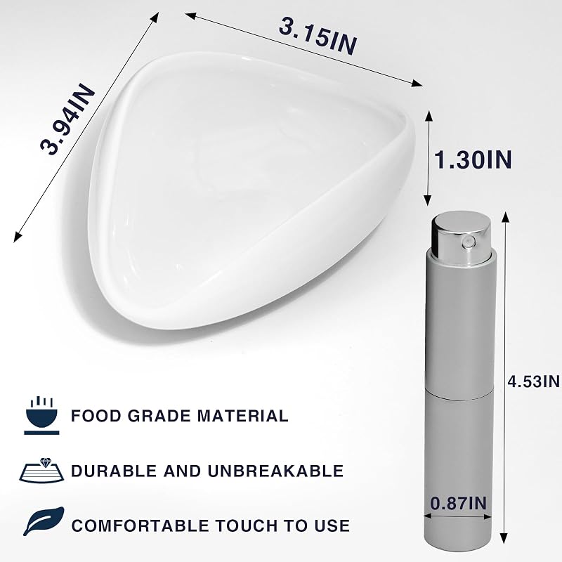Juego taza dosificadora café botella spray cerámica