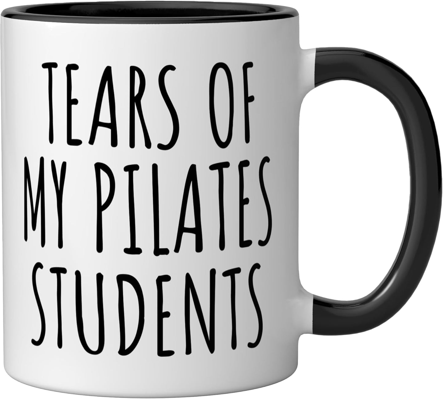 Taza Cerámica Instructor Pilates Negro Blanco