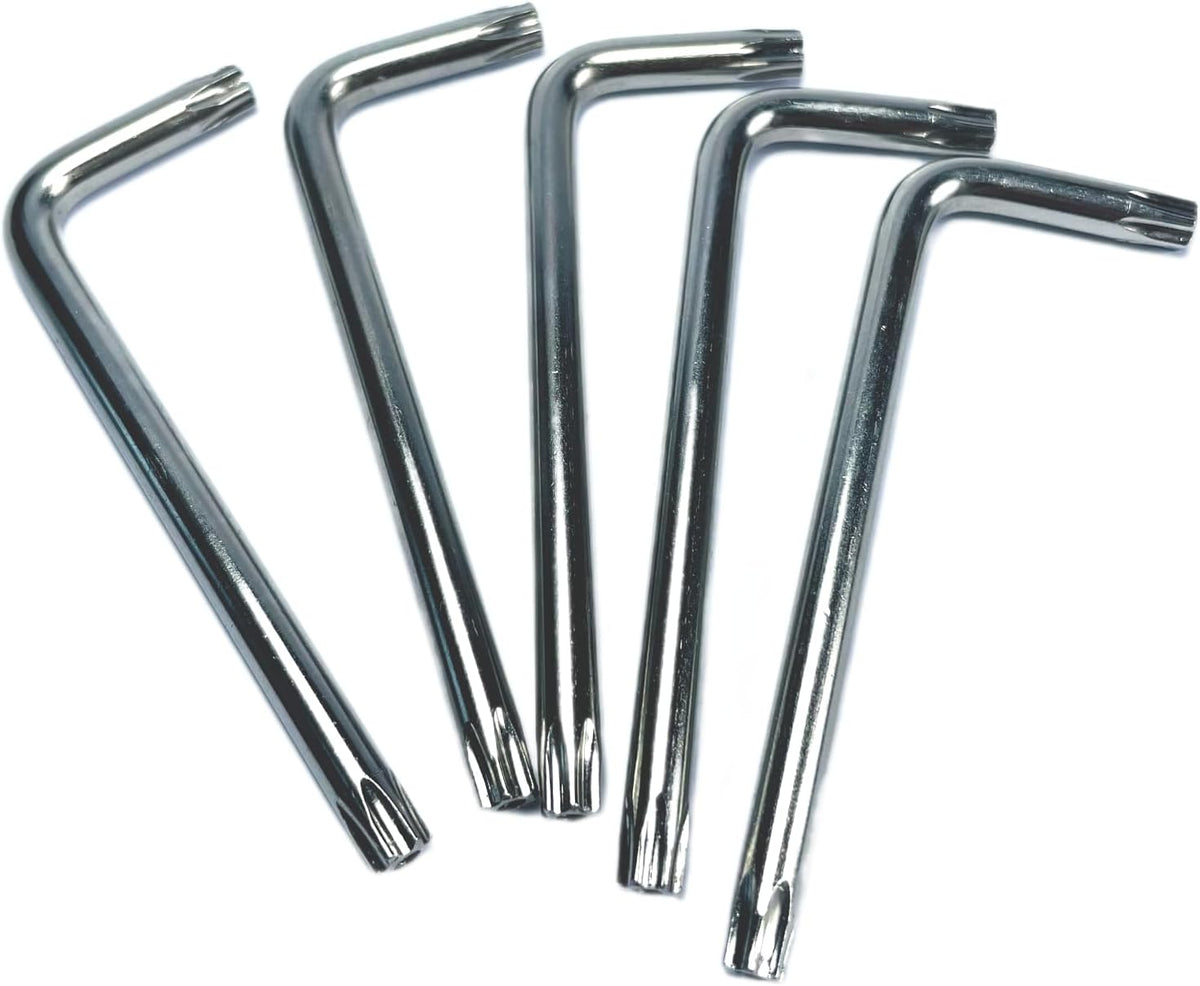 Set 5 T30 Torx Anti Tamper Bit de acero