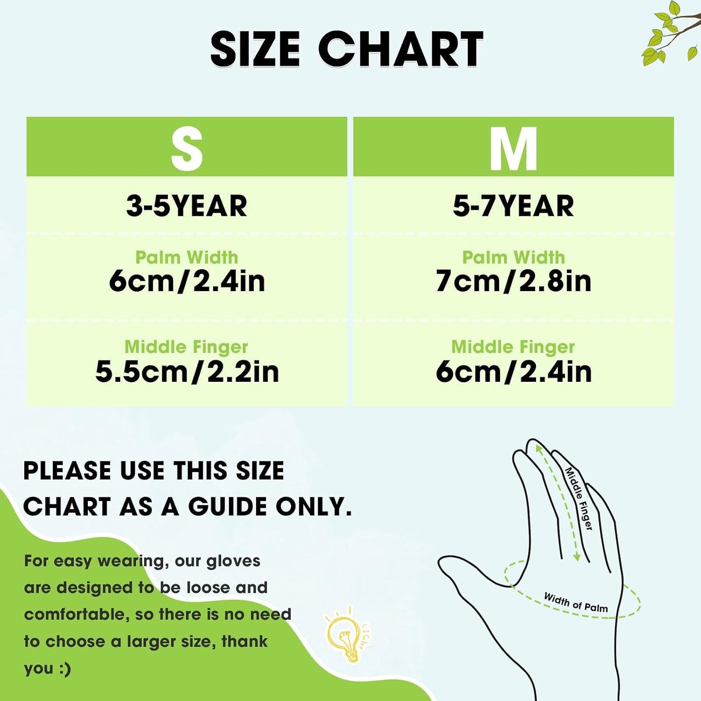 Guantes jardinería niños 3 pares goma recubrimiento