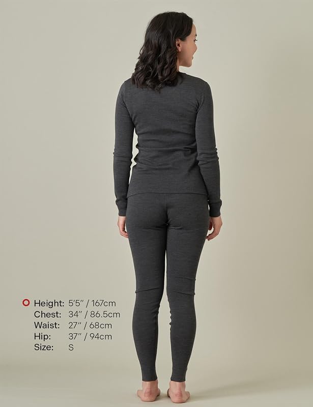 Conjunto ropa interior térmica lana merino mujer