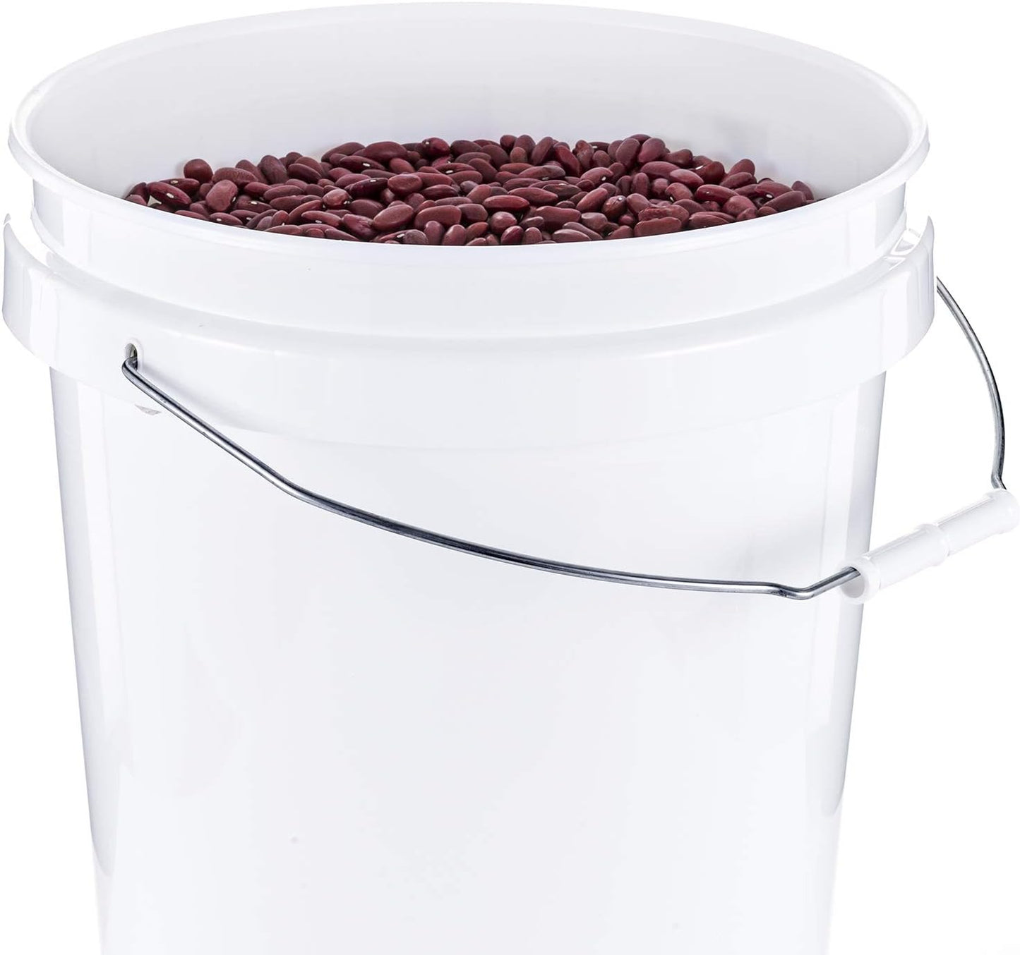 Cubo plástico sin BPA 5gal set 3 color blanco