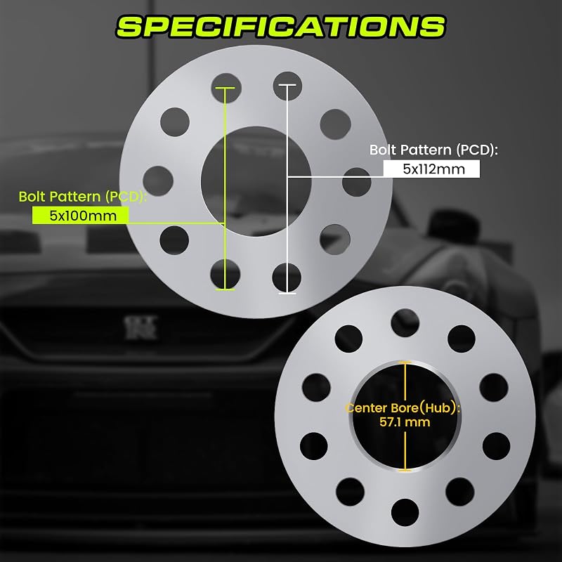 Espaciadores rueda 0.118pulg 5x100/5x112 comp Golf GTI