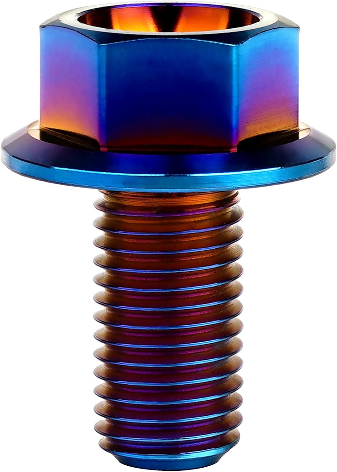 Tornillos titanio M10x20mm rosca 1.25 hex con brida pack 4