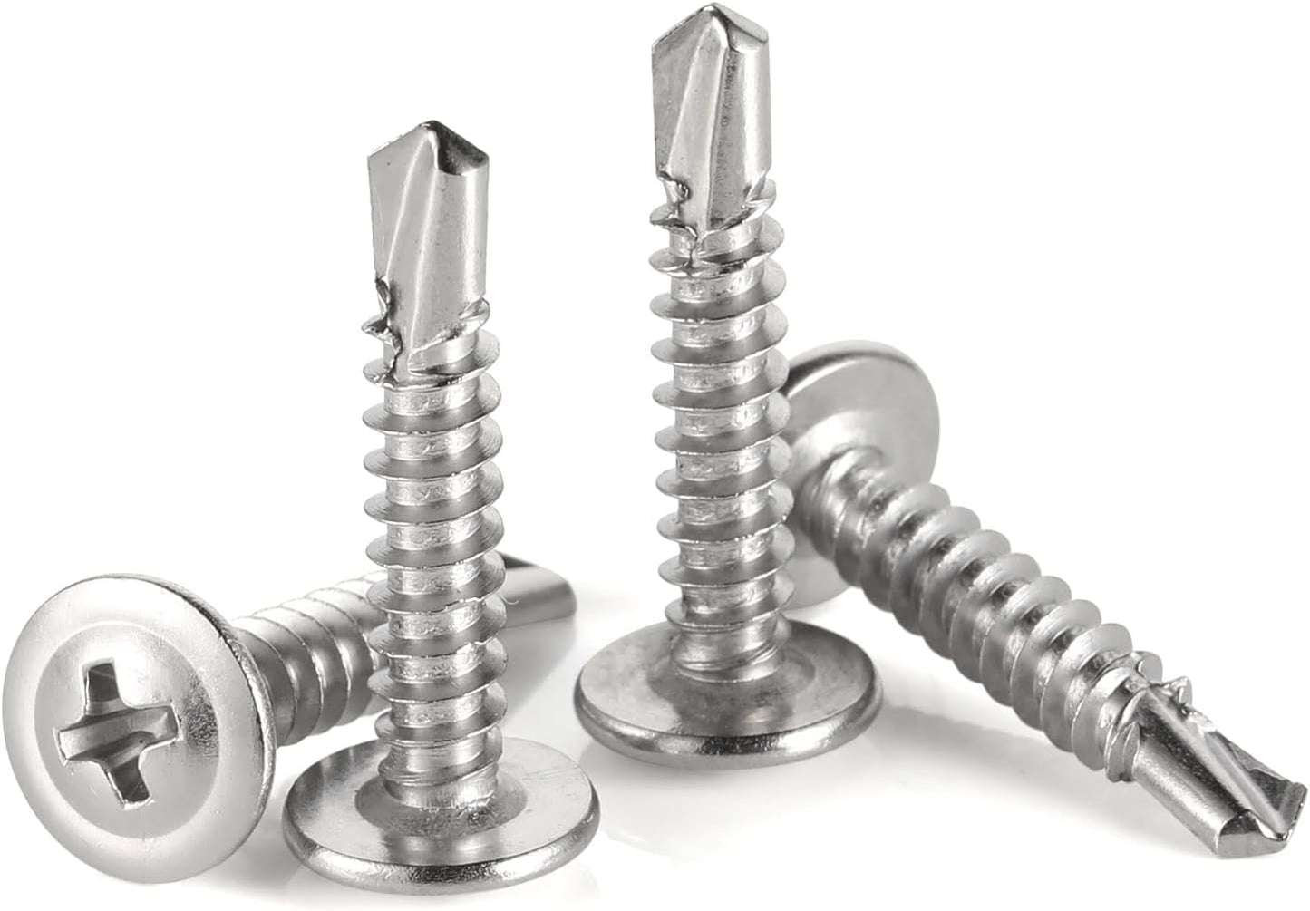 Tornillos autoperforantes #10x1 s madera chapa acero inox 100uds