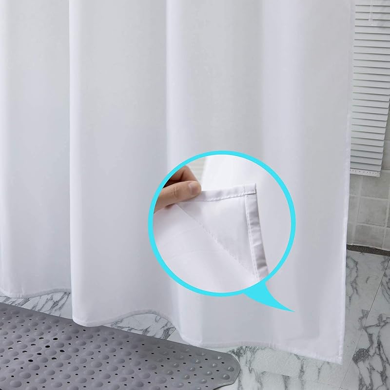 Cortina ducha redonda 180x70pulg con patas garra blanca 31uds