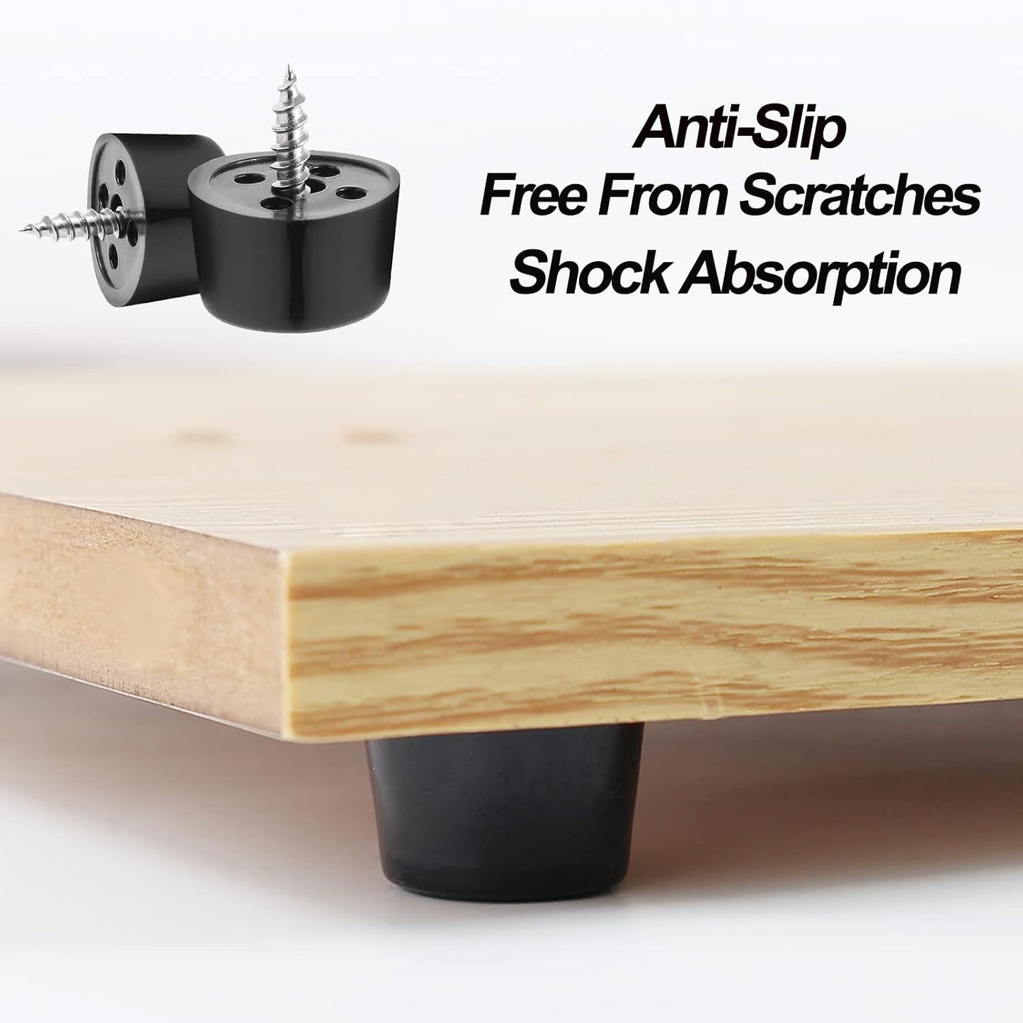 24ft Almohadillas goma con acero inox para parachoques mesa sofá