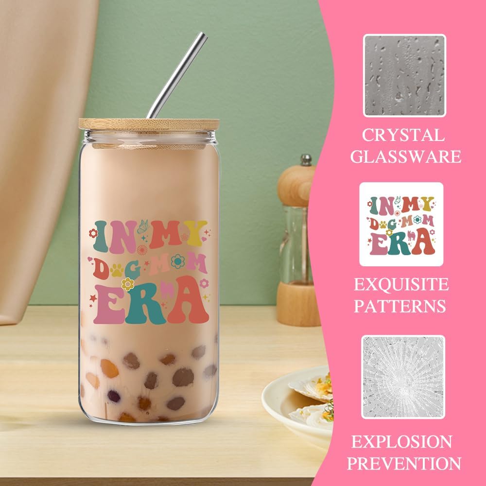 Set regalos para mamá de perro con taza vidrio cumpleaños Navidad