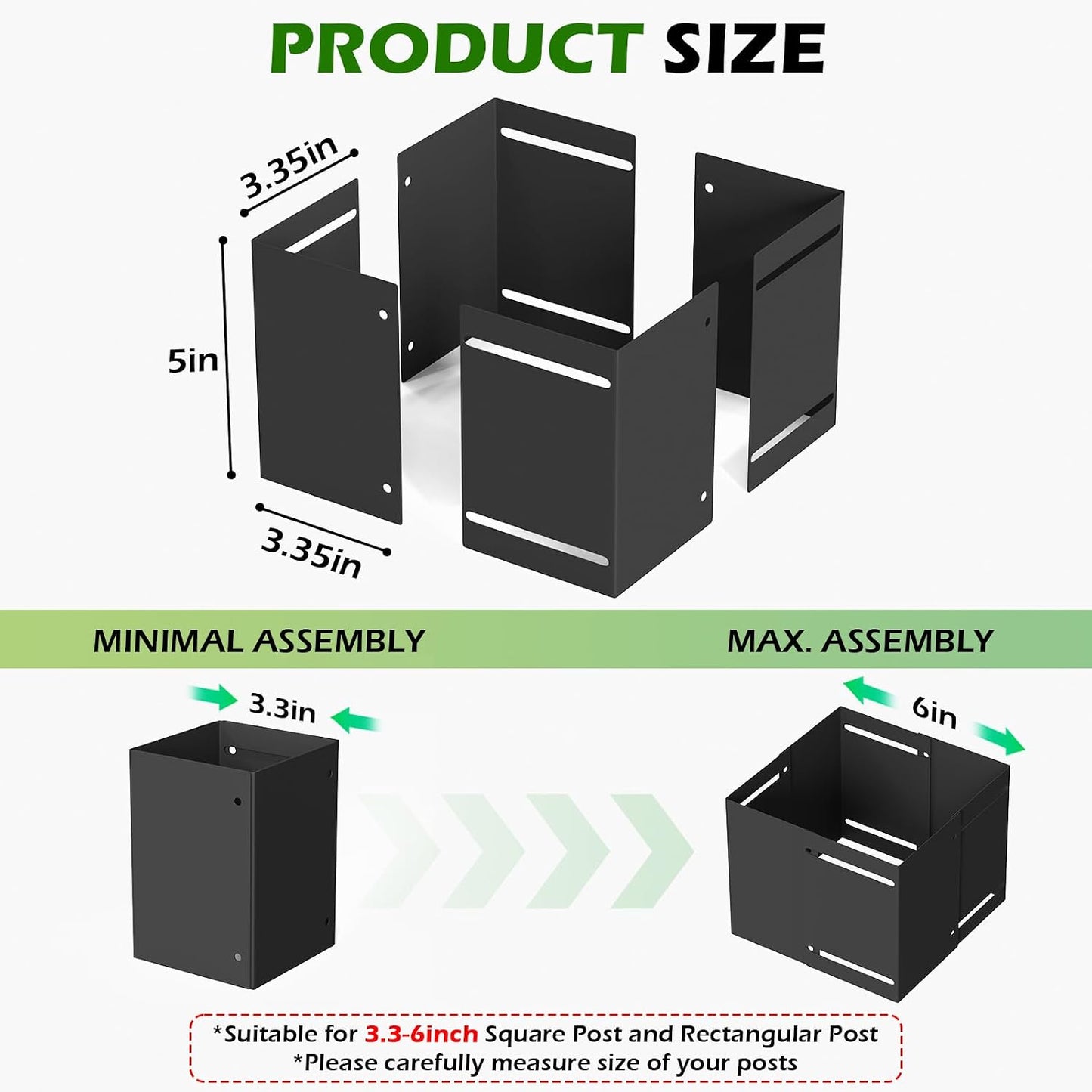 Protector poste acero inox para buzón madera