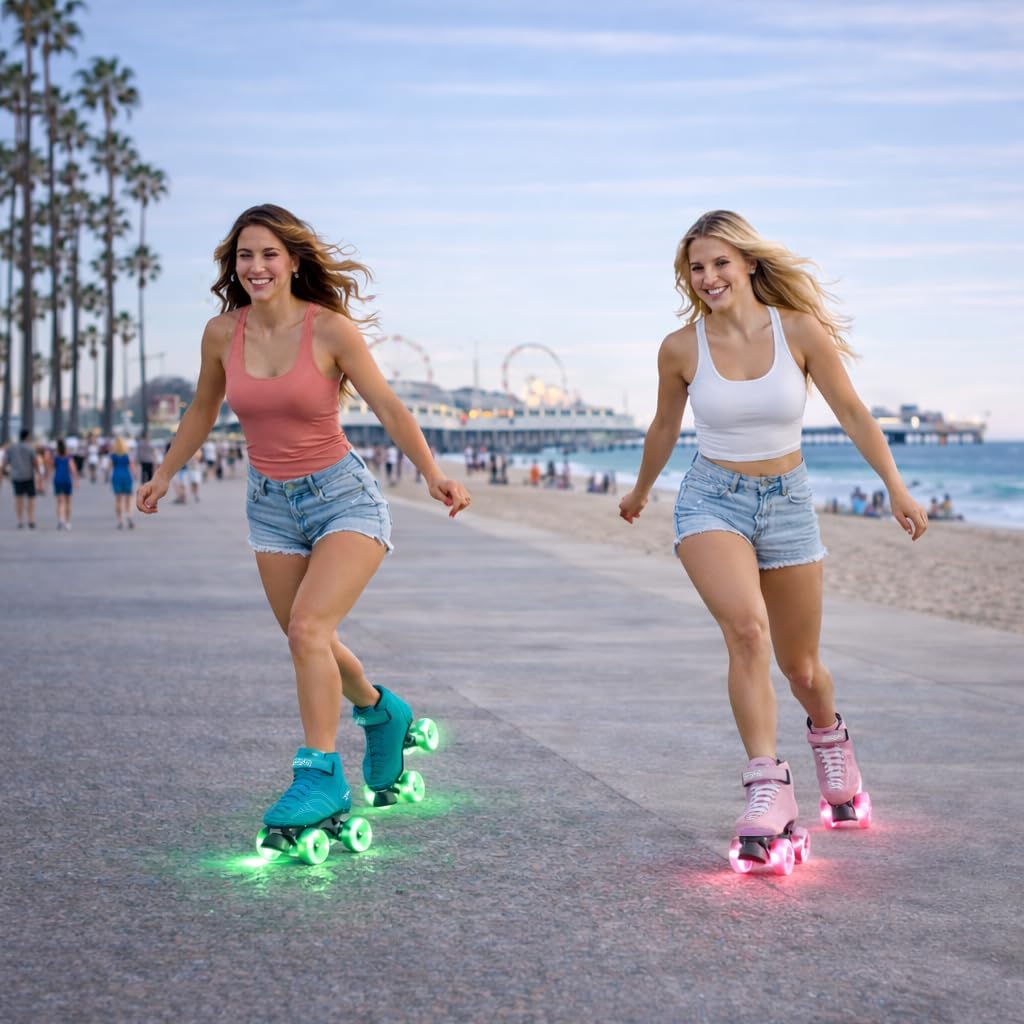 Patines Prostar Suede con Ruedas Led Interior