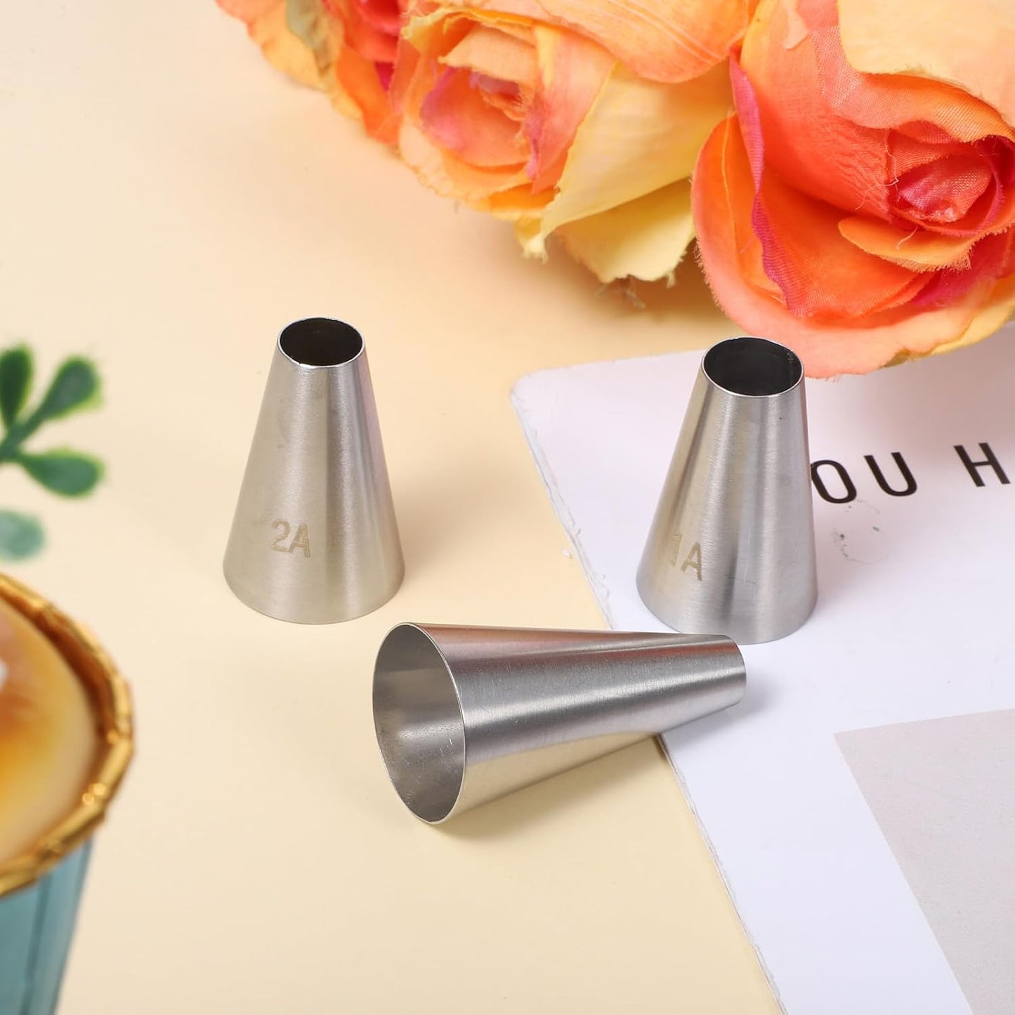 Puntas tubería acero inox 1A/2A/3A para decorar pasteles y cupcakes