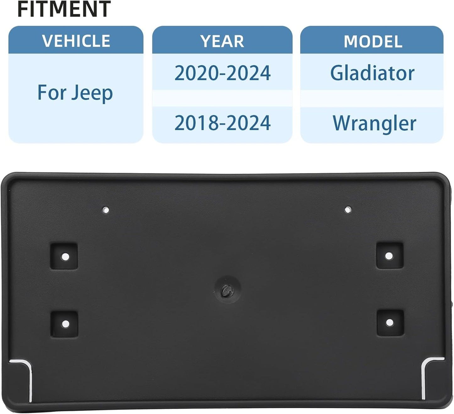 Repuesto soporte placa matrícula Jeep JL Gladiator 18-24