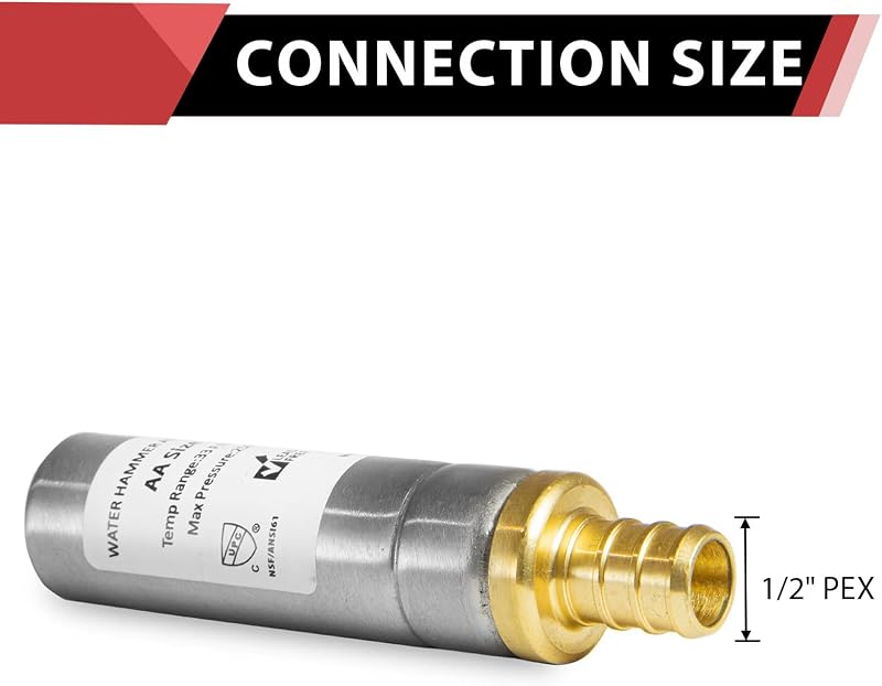 4 Pzas Conexión Crimp PEX Acero Inox para Arrestor