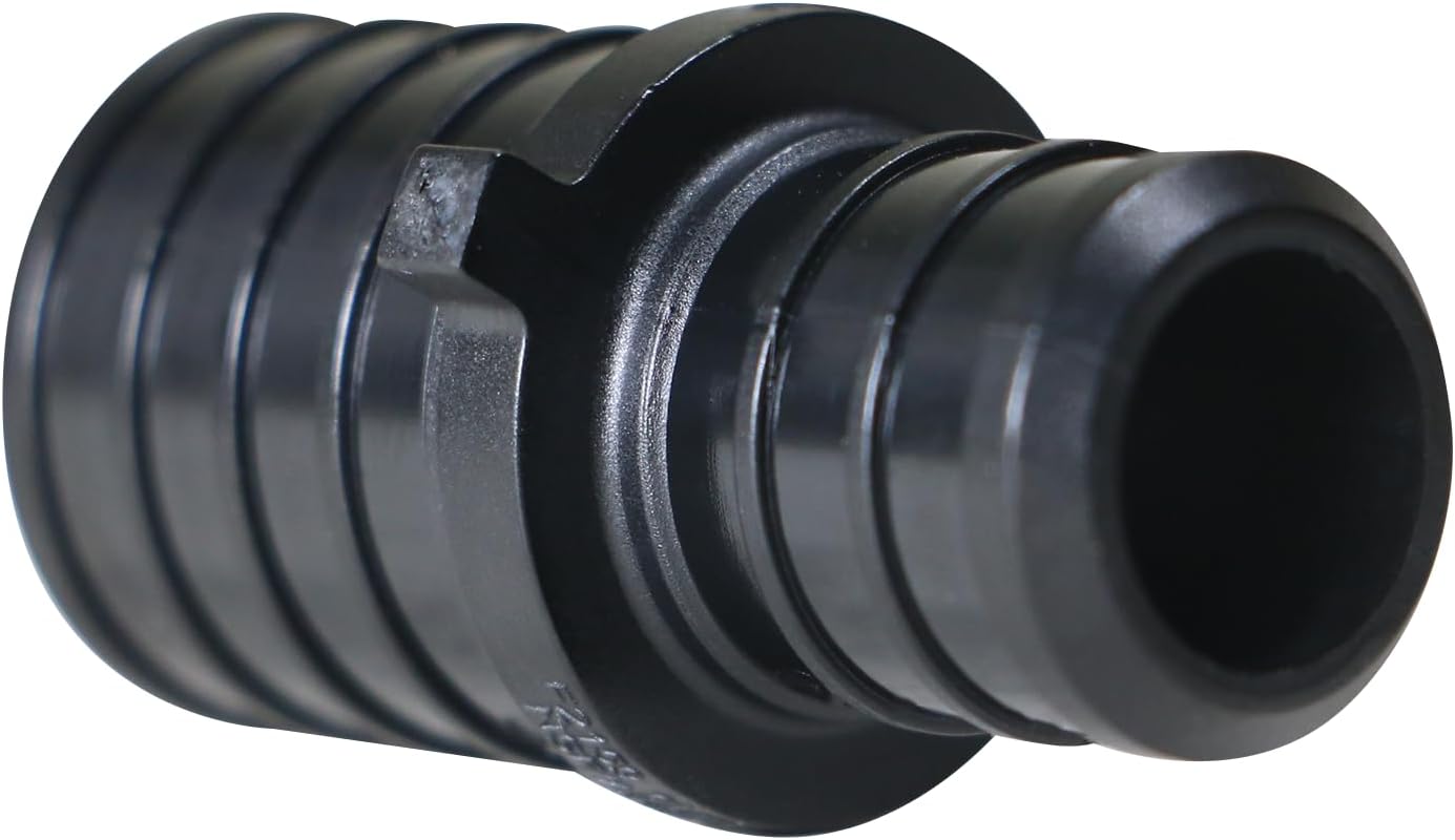 Acoplamiento PEX reducir 1x3/4 pulg plástico negro 10 pzas