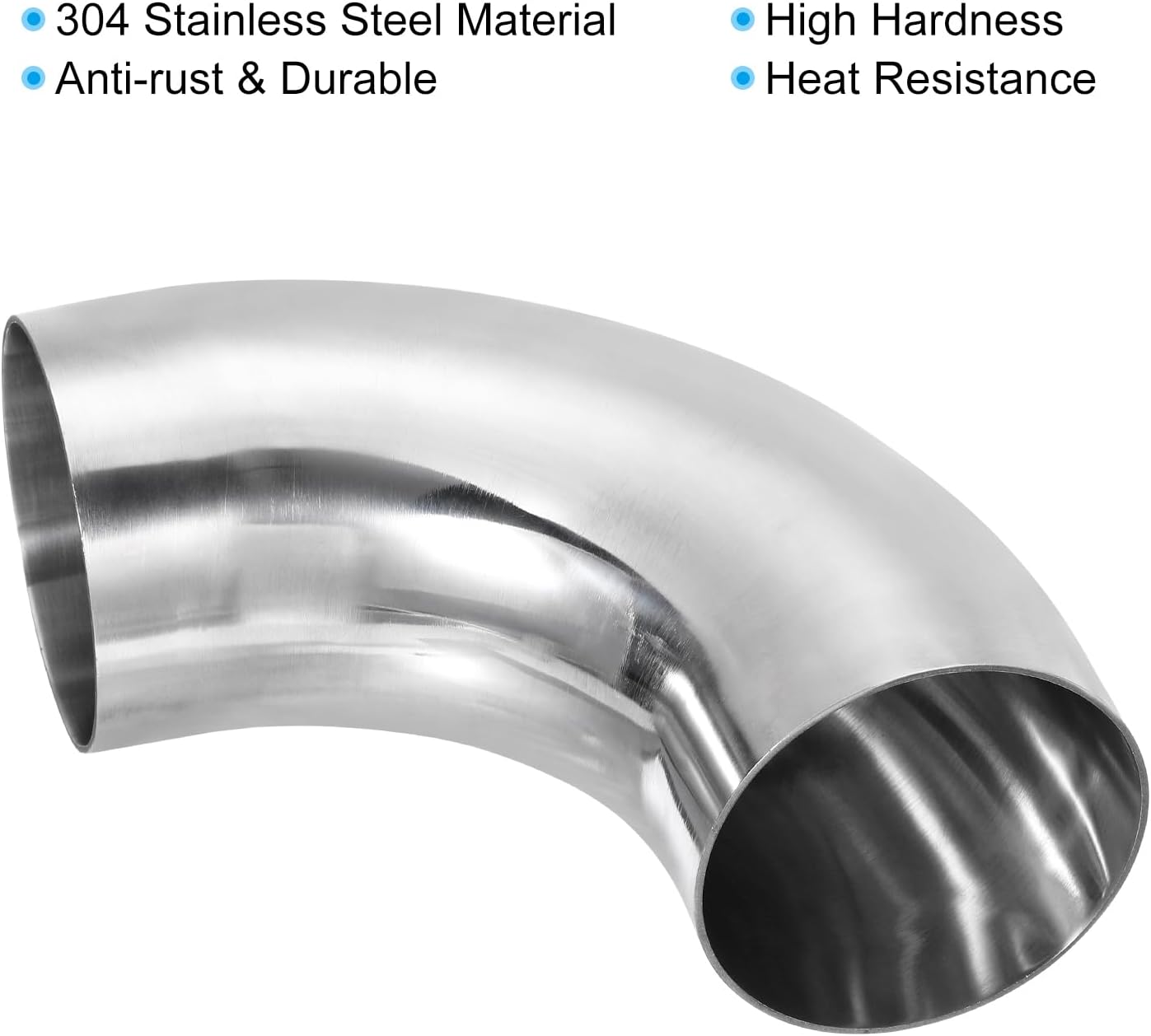 Codo flexión mandril 90 grados acero inox 304 OD 4pulg