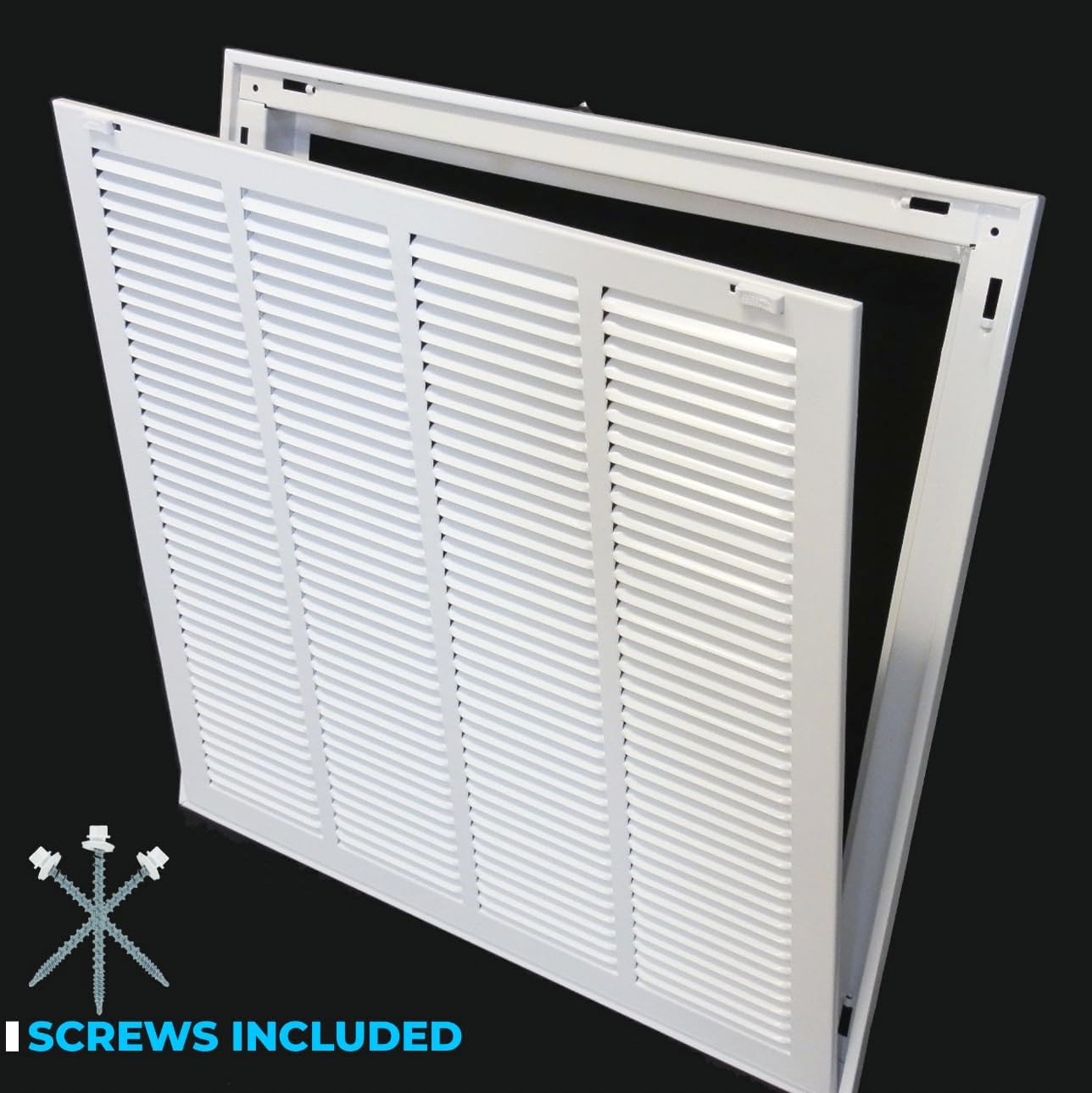 Rejilla filtro aire retorno acero 8x6pulg puerta extraible HVAC