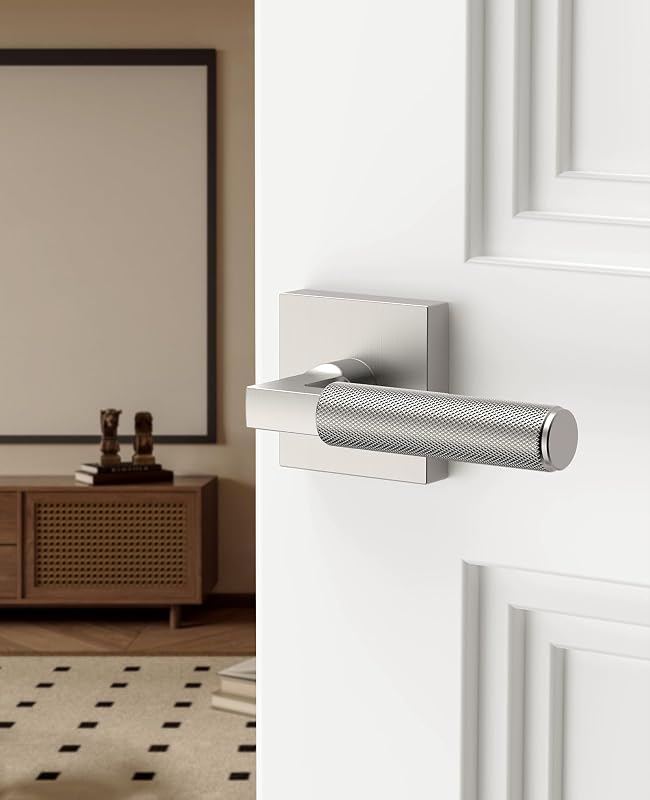 Manija puerta níquel cepillado interiores
