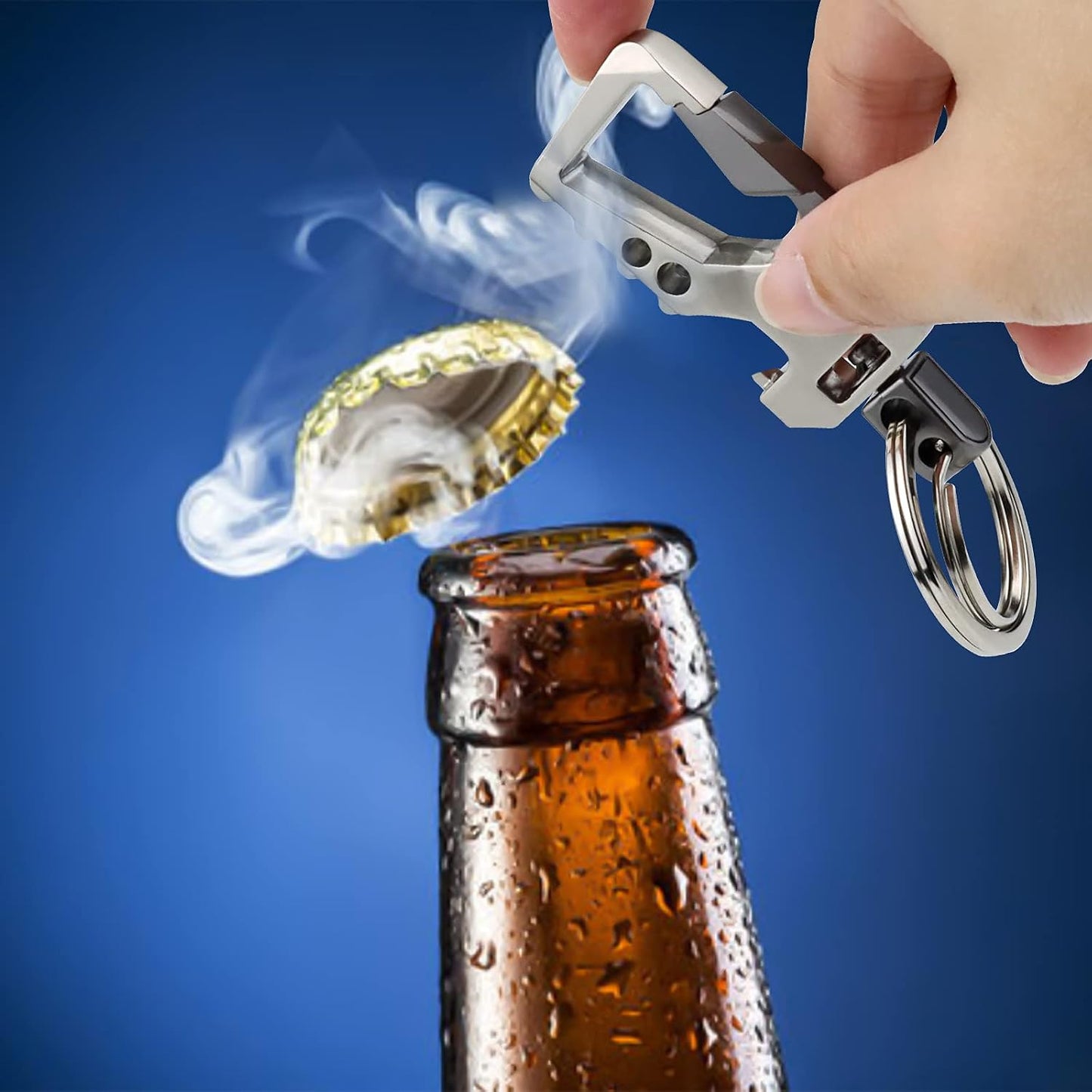 2 Pzas llaveros para coche con abrebotellas
