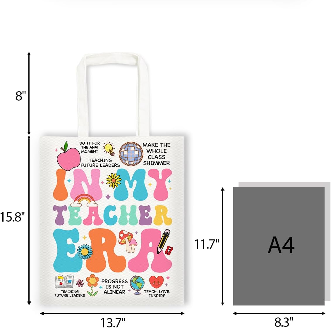 Bolsa regalo doble cara para profesores y eventos