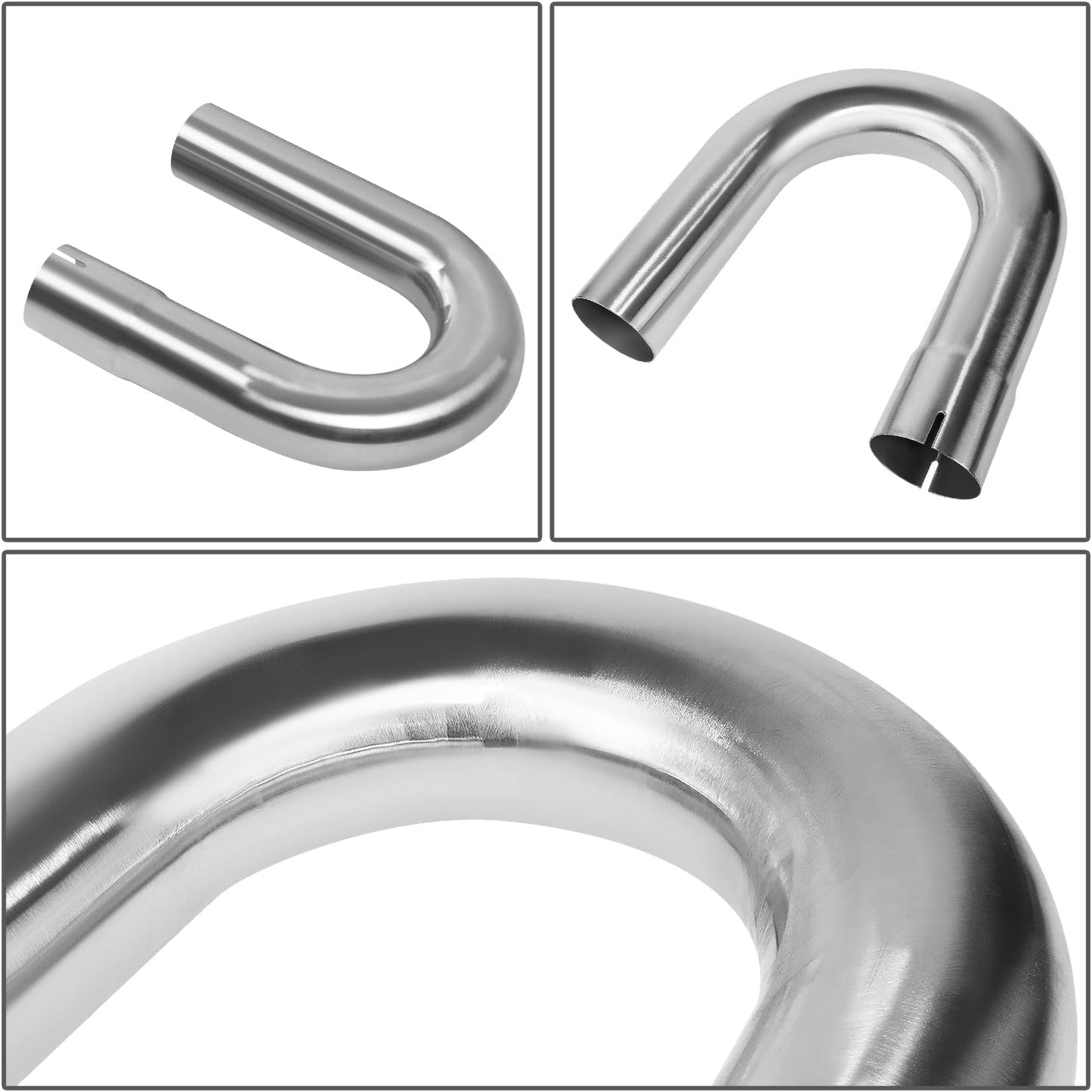 Kit 16 Pzas Tubo Escape Acero Inox Ajuste Universal