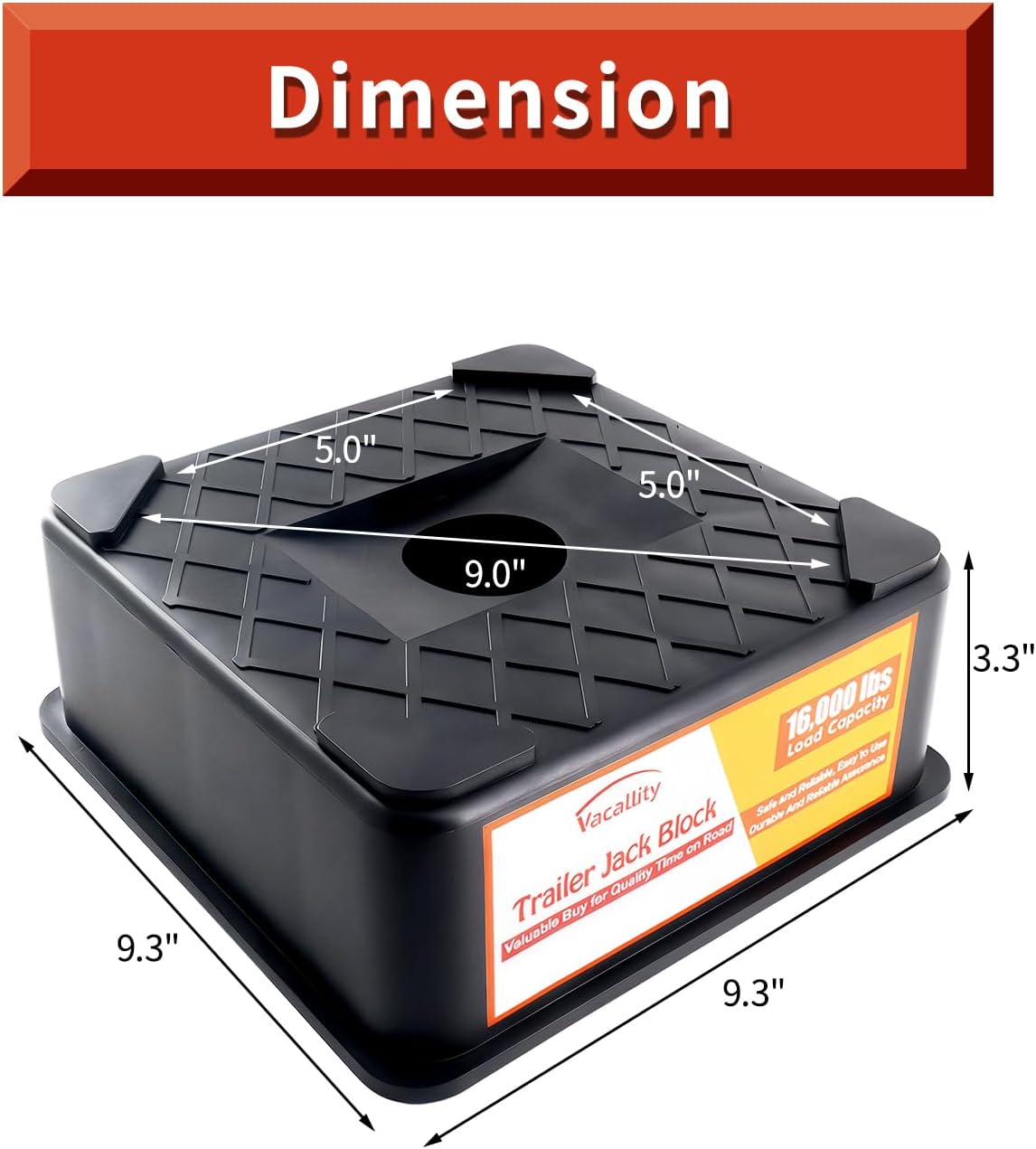 Bloque gato RV pack 2 16000lb soporte servicio pesado