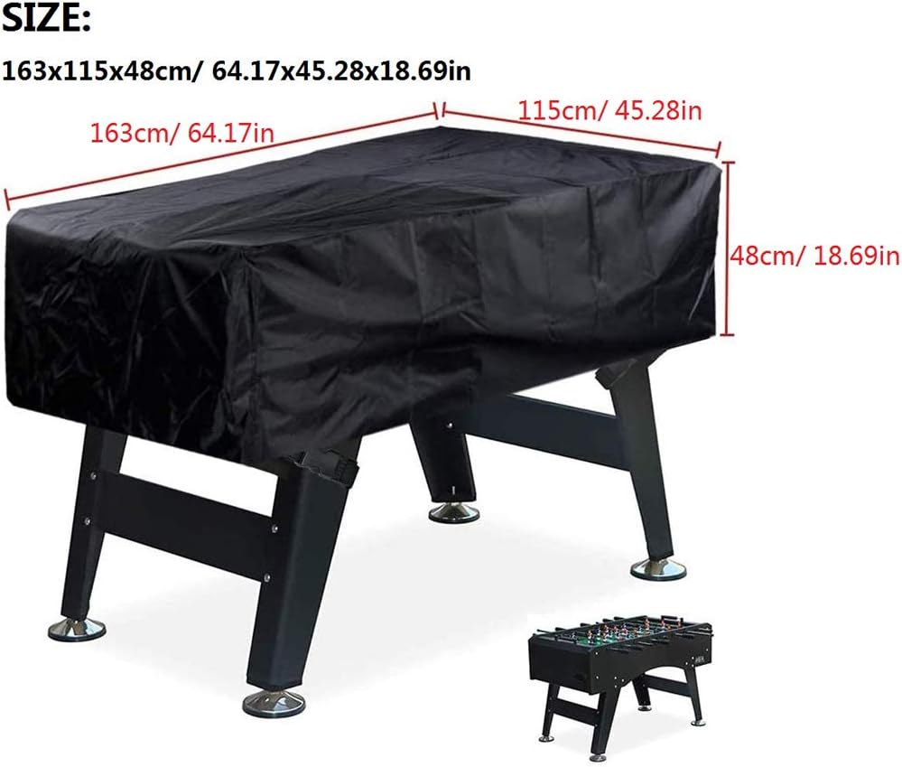 Funda mesa futbolín exterior impermeable negro