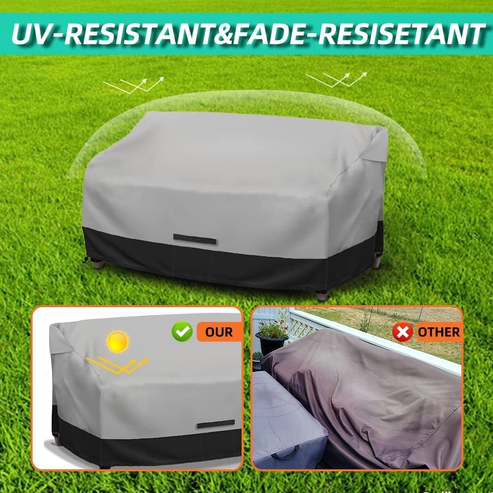 Fundas sofá biplaza patio resistentes UV y desgarro