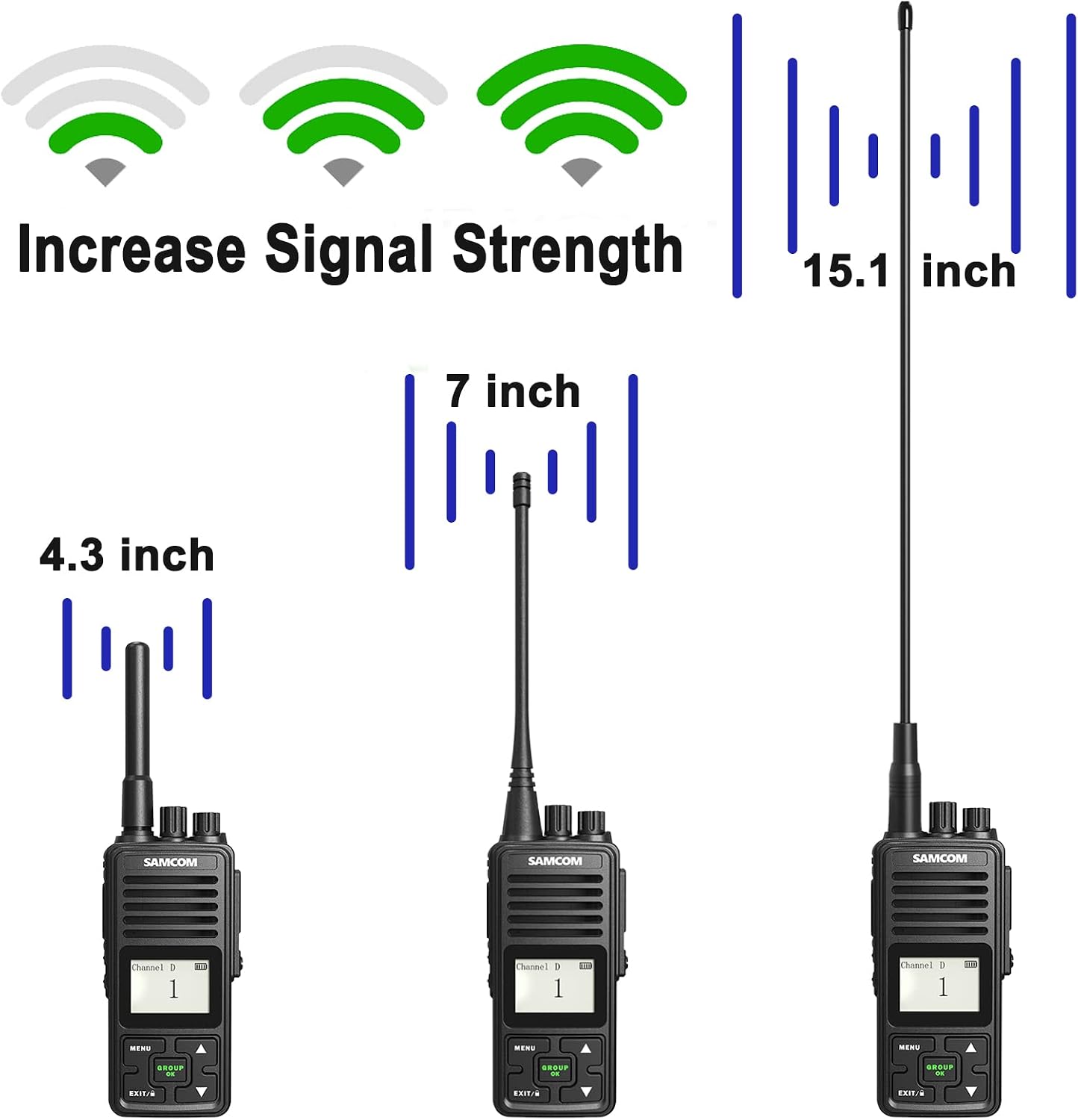Antena original UHF 7" FPCN30A FPCN10A