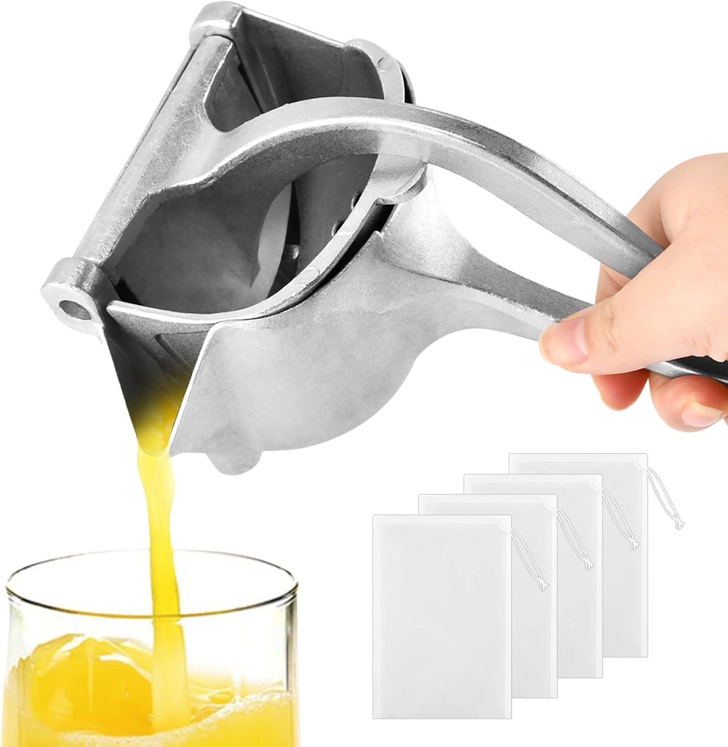 Exprimidor manual de aluminio para frutas cítricas