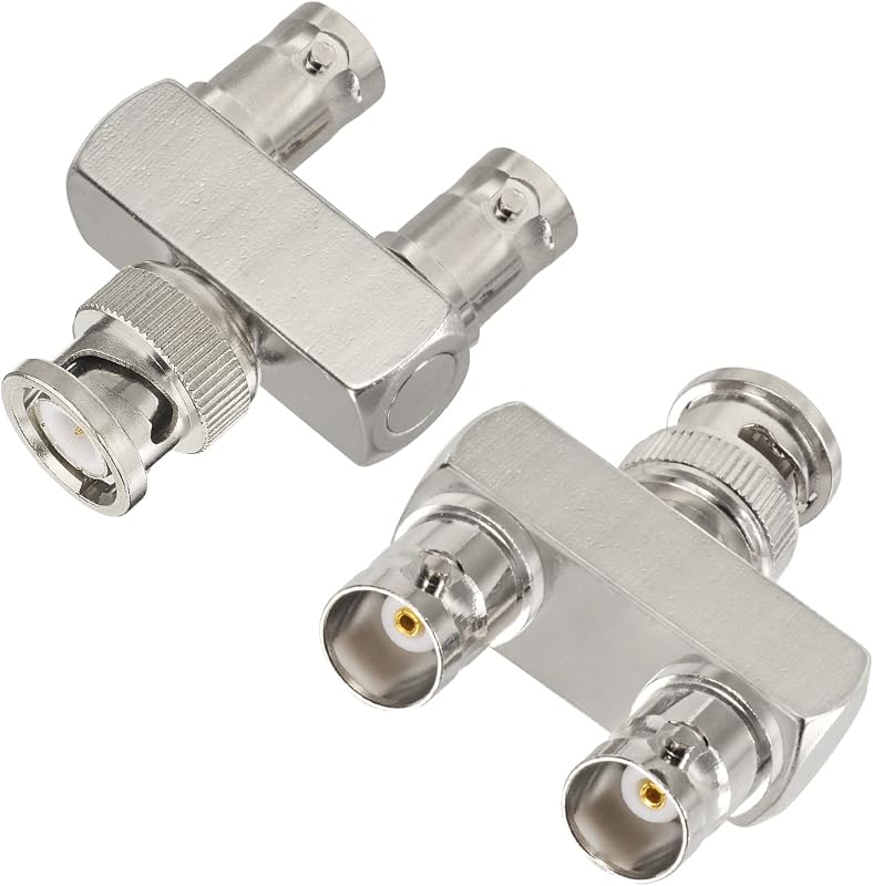 Adaptador BNC macho a hembra tipo T 3 vías