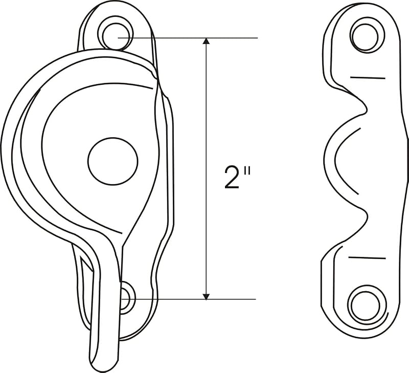 Cerradura latón forjado CTC 2" antiguo cepillado set 2