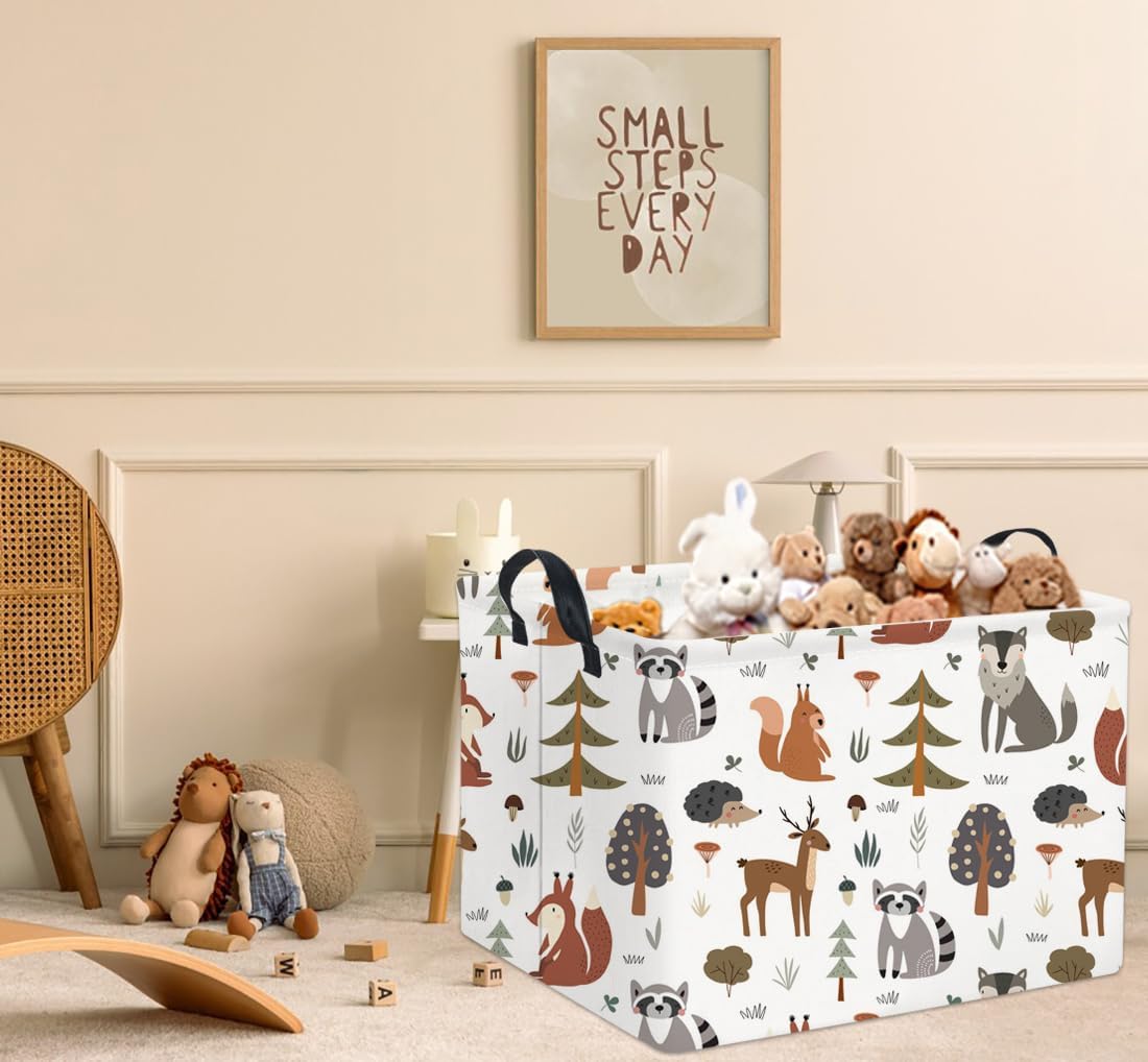 Cesta regalo rectangular para juguetes niños estante