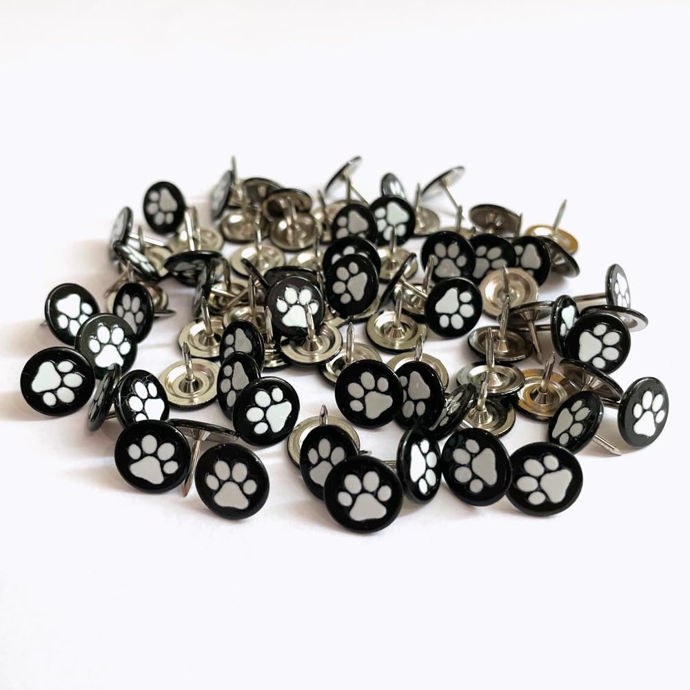 100 Tachuelas Metal Decorativas para Muebles y Cajas