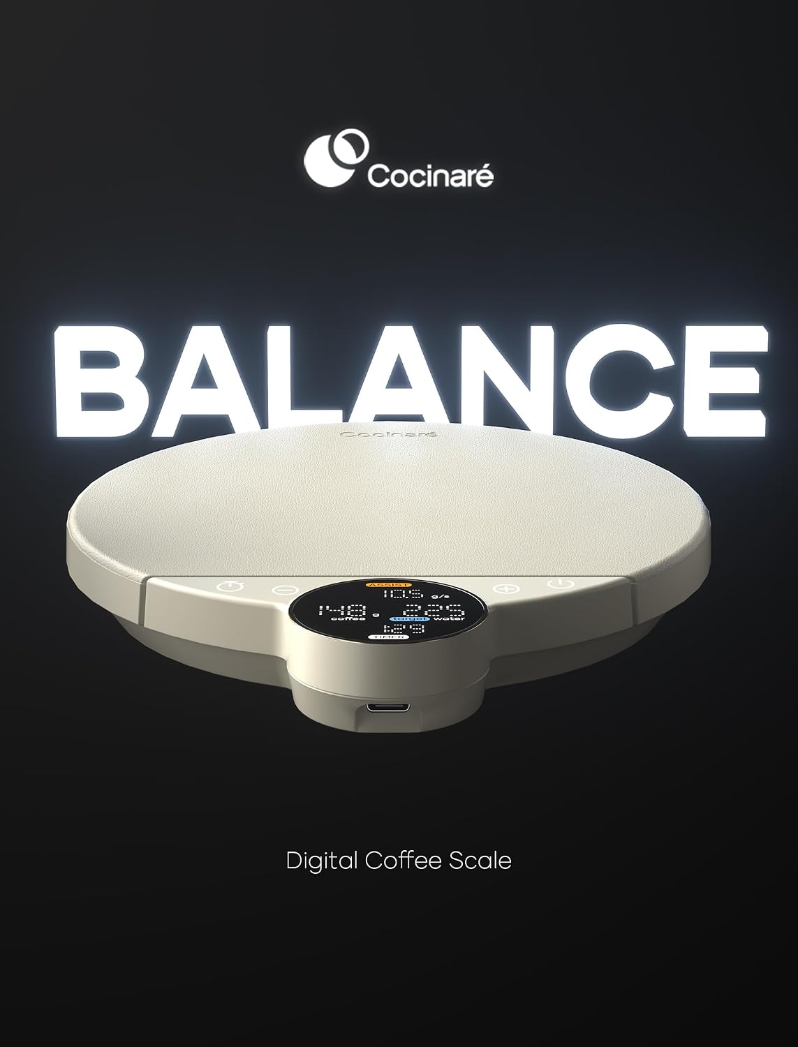 Balanza digital café 105.82oz modo pesaje blanco