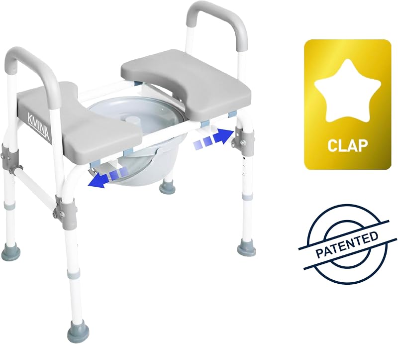 Asiento inodoro elevado 400lb espuma poliuretano
