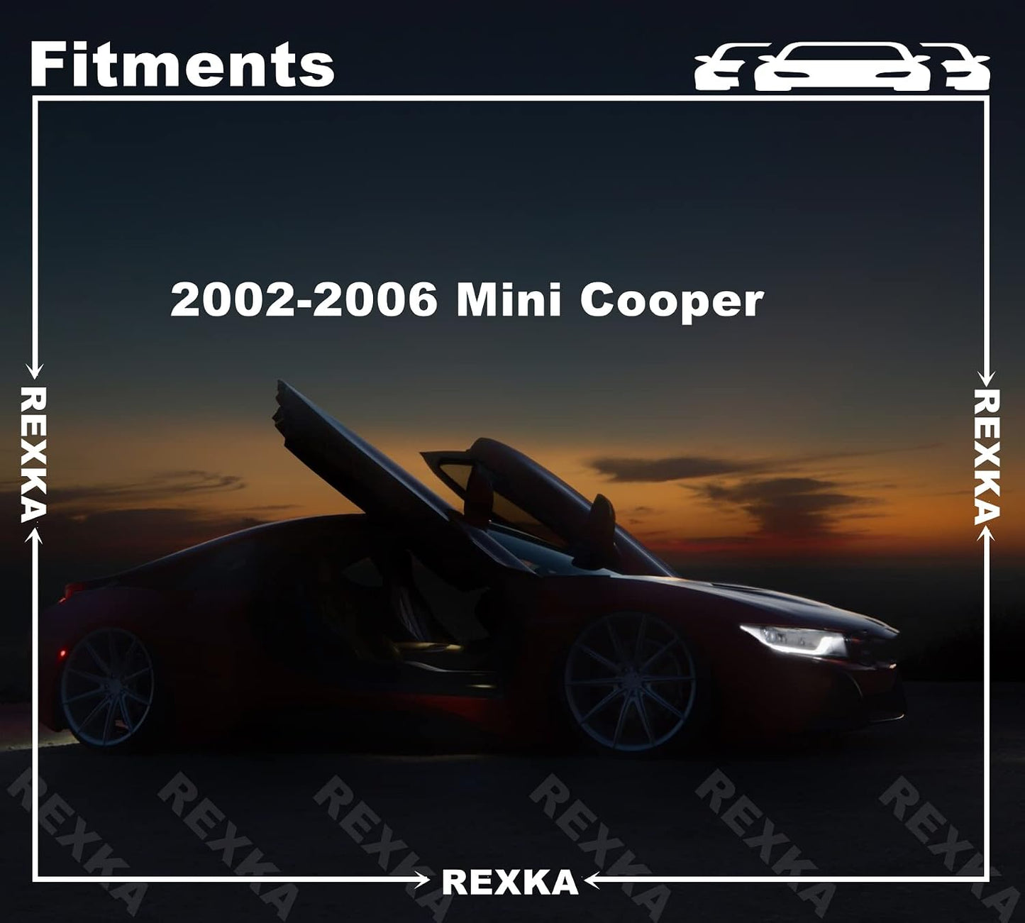 20 Pzas Clip Ajuste Arco Rueda BMW Mini Cooper R50 R52