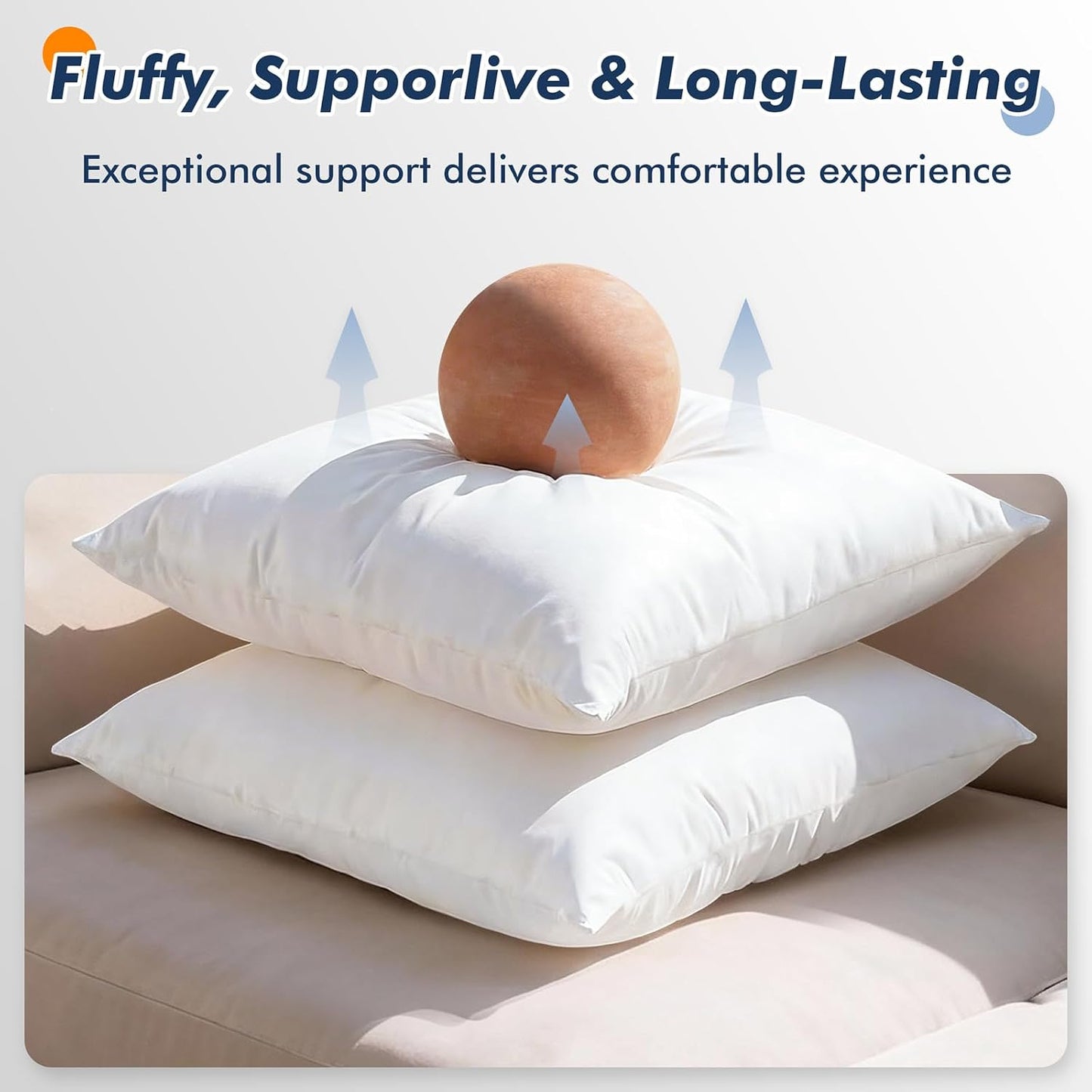 4 Almohadillas decorativas 16x16pulg resistentes al agua