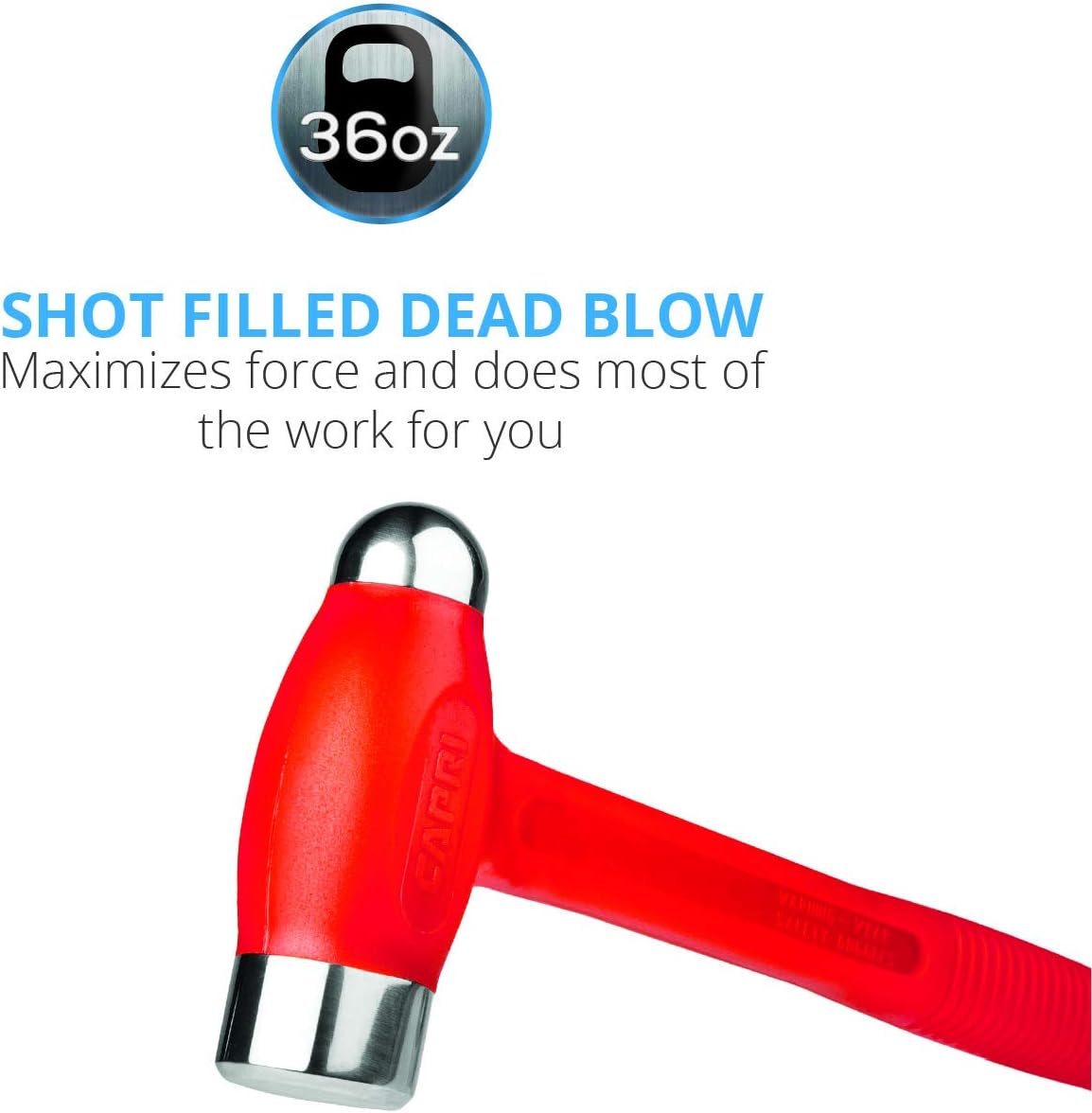 Martillo golpe muerto bola 36oz naranja